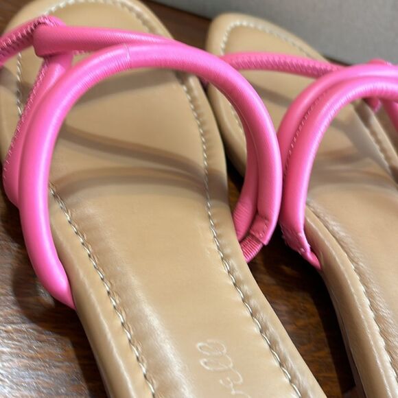 Madewell sandals Cloud Lift bombe slides leather pink 9 NWT - Picture 9 of 9